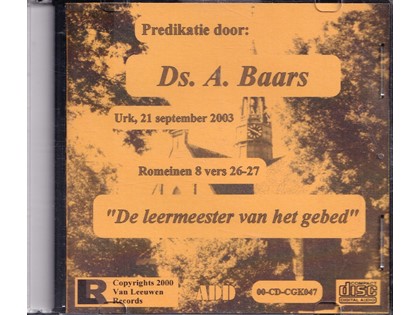 De Leermeester van het gebed - Ds. A. Baars