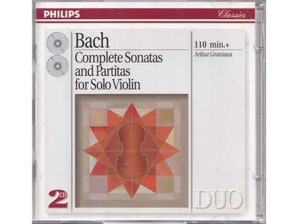 2CD Complete Sonatas and Partitas for solo violin - Johann Sebastian Bach - Arthur Grumiaux