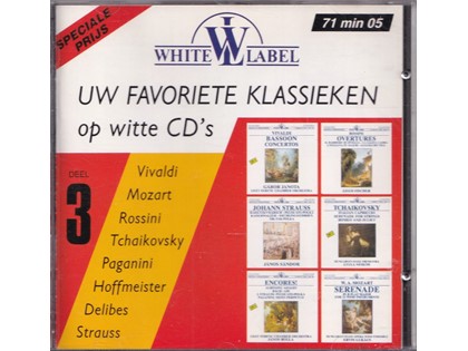 Uw favoriete klassieken op witte CD's 3 - Diverse componisten - Diverse artiesten