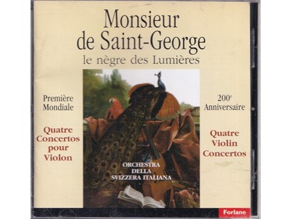 4 Concertos pour violon - Monsieur de Saint-George - Hana Kotková, Hans Liviabella, Anthony Flint, Tamás Major (vioolsolisten), Orchestra de la Svizzera Italiana