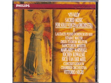 Sacred music for solo voices and orchestra II - Antonio Vivaldi - Concertgebouw Chamber Orchestra o.l.v.  John Constable, Jacques Ogg, en Vittorio Negri