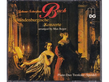 2CD Brandenburgische Konzerte BWV 1046-1051 - Johann Sebastian Bach, Max Reger (arrangementen) - Piano Duo Sontraud Speidel, Evelinde Trenkner