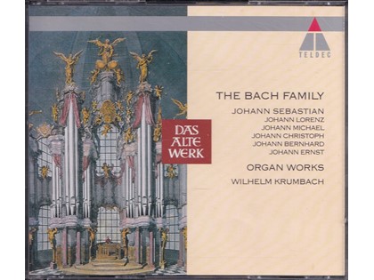 2CD The Bach Family - Diverse componisten - Wilhelm Krumbach bespeelt het Herbst-orgel van de Schlosskirche te Lahm/Itzgrund, Duitsland