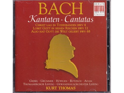 Kantaten BWV 4, 11, 68 - Johann Sebastian Bach - Thomanerchor Leipzig  en Gewandhausorchester Leipzig o.l.v. Kurt Thomas