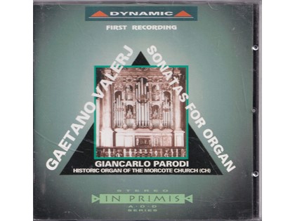 Sonatas for organ - Gaetano Valeri - Giancarlo Parodi bespeelt het orgel van de S. Maria del Sasso te Morcote, Zwitserland