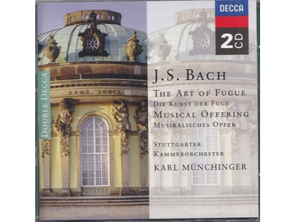 2CD The Art of Fugue, Musical Offering - Johann Sebastian Bach - Stuttgarter Kammerorchester o.l.v. Karl Münchinger
