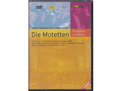 DVD Die Motetten - Johann Sebastian Bach - Gächinger Kantorei Stuttgart en Bach-Collegium Stuttgart o.l.v. Helmuth Rilling