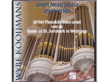 Wybe Kooijmans, Westzaan - Wybe Kooijmans speelt Nederlandse orgelwerken op het Flaes & Brünjes-orgel van de Grote of St. Joriskerk te Westzaan