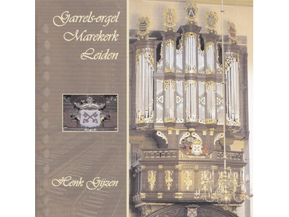Henk Gijzen bespeelt het Garrels-orgel van de Marekerk te Leiden