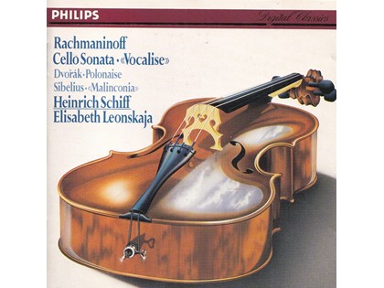 Cello Sonata, Vocalise, Malinconia, Polonaise - Serge Rachmaninoff, Jean Sibelius, Antonin Dvorak - Heinrich Schiff (cello), Elisabeth Leonskaja (piano)